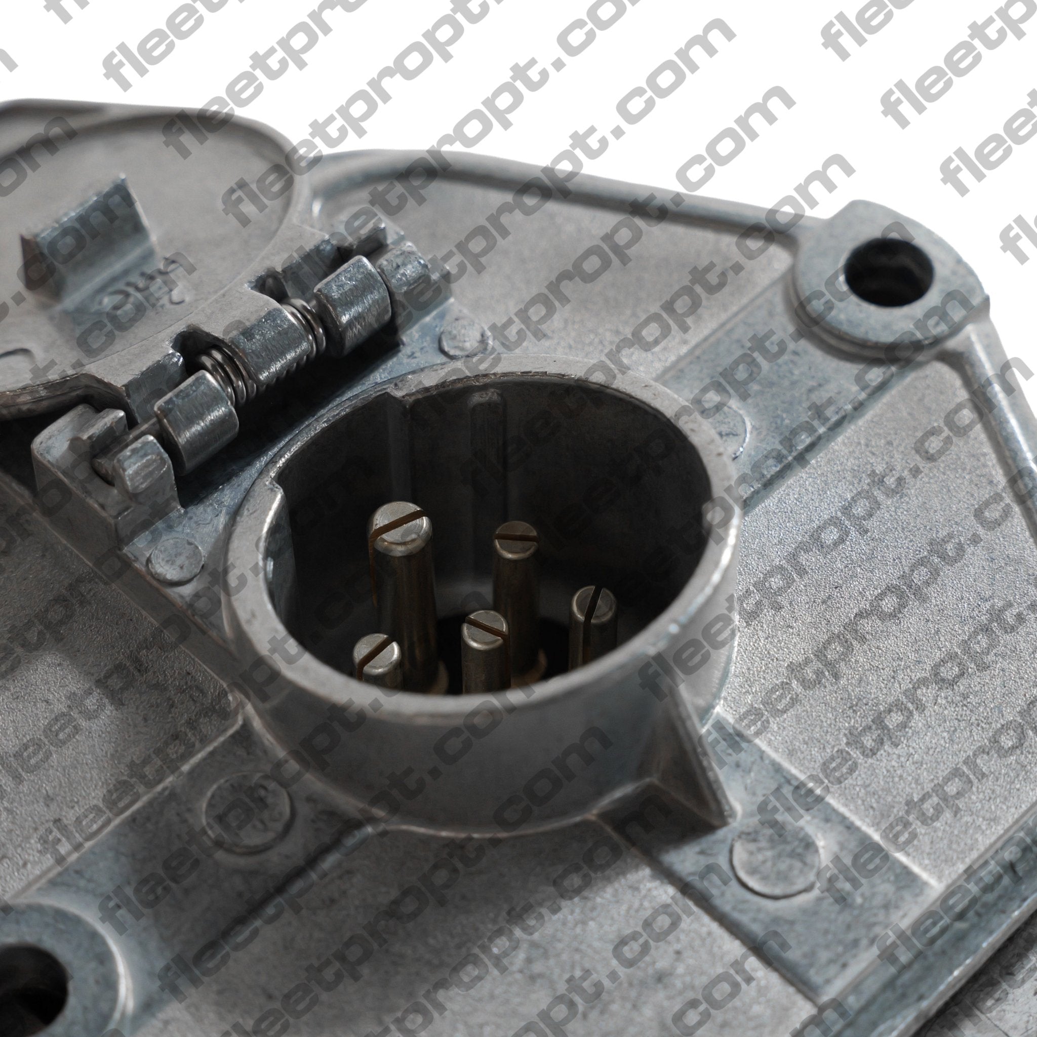 7 - Way Metal Electrical Socket with Solid Pins – Truck & Trailer Connector – Replaces Phillips 60 - 2526UT F-248 - FleetPro - FLEETPRO PARTS & TIRES