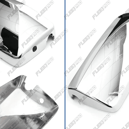Volvo VNL Door Mirror Cover Replacement - 2004 - 2025 Driver Chrome - 23836105 F-2525-L - FleetPro - FLEETPRO PARTS & TIRES