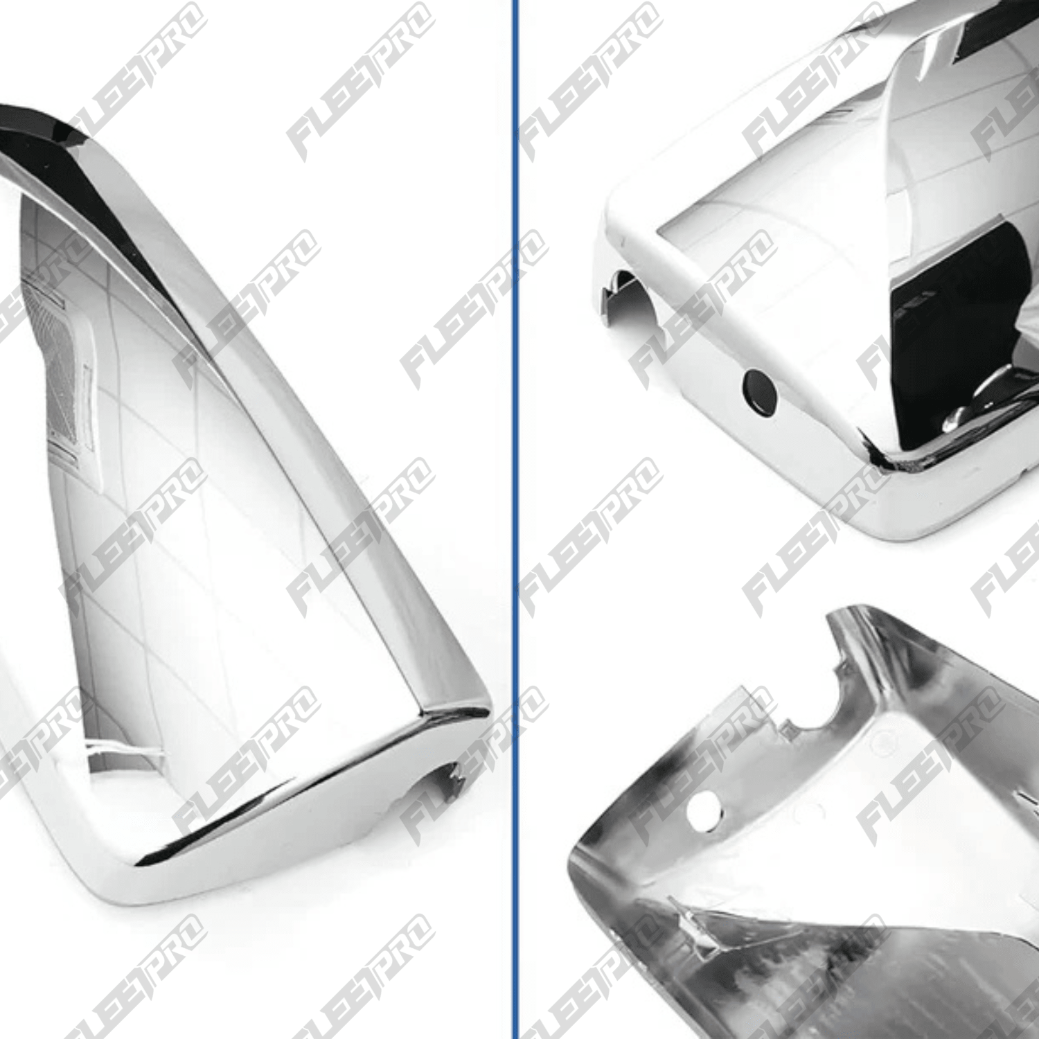 Volvo VNL Door Mirror Cover Replacement - 2004 - 2025 Passenger Chrome - 23836104 F-2525-R - FleetPro - FLEETPRO PARTS & TIRES