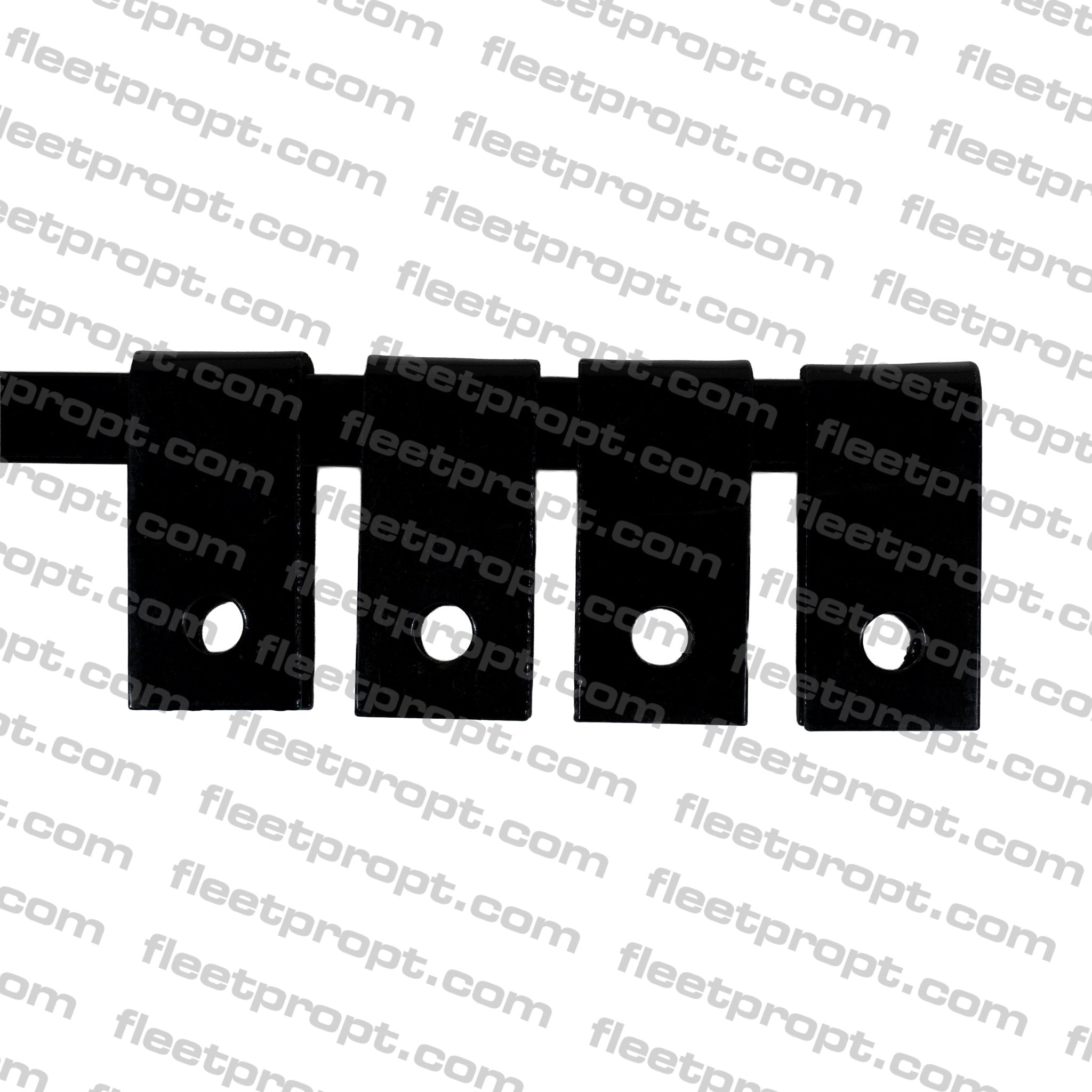 30" Black Steel Mud Flap Holders – Straight Square Universal Pair – OEM BTS A25RL 562.312HD F-267 - FleetPro - FLEETPRO PARTS & TIRES