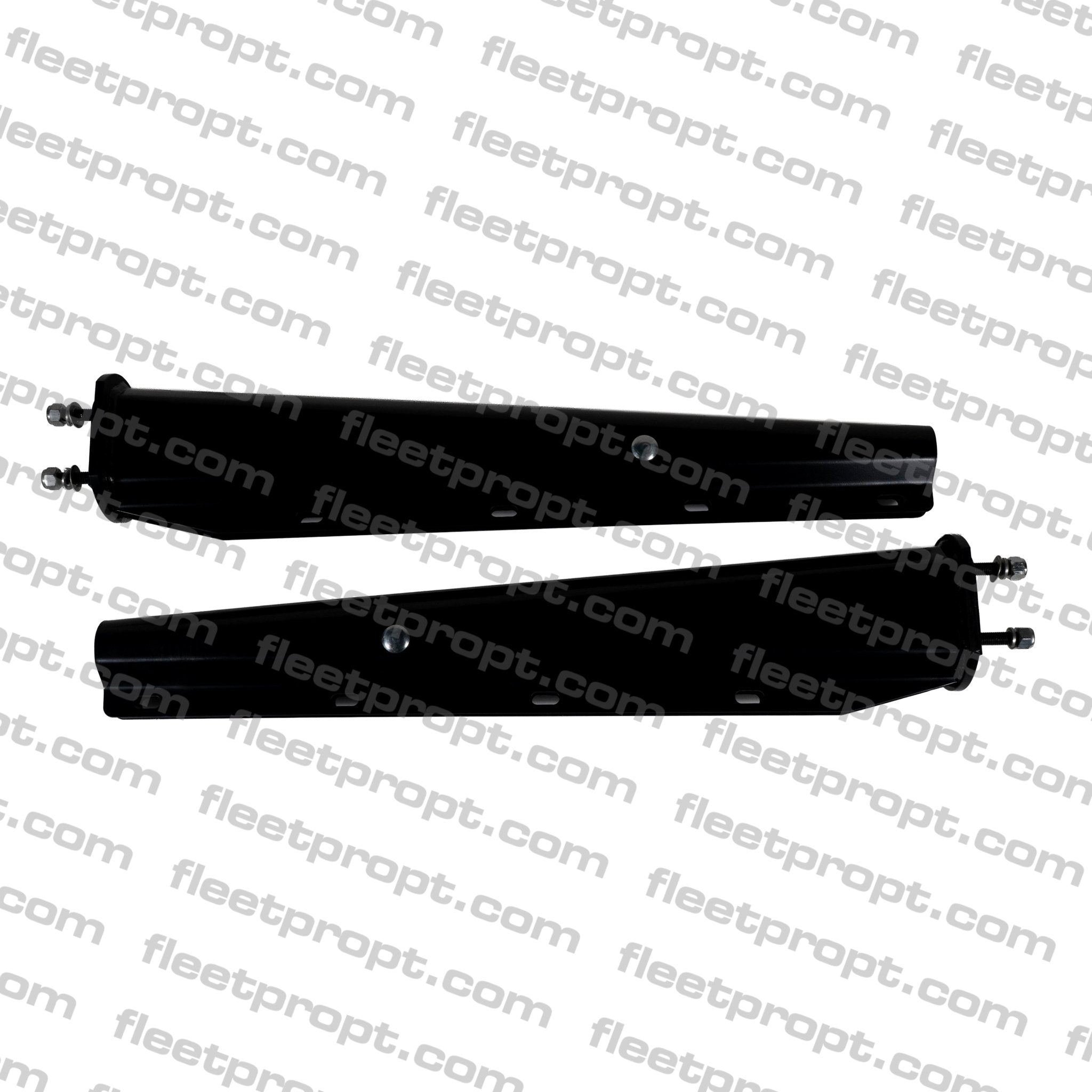 Spring Loaded Mud Flap Hanger - Universal 30" Black Straight Pair 2.5" Spacing - 562.490B F-269 - FleetPro - FLEETPRO PARTS & TIRES