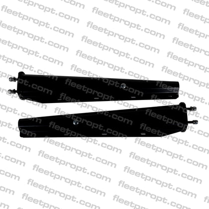 Spring Loaded Mud Flap Hanger - Universal 30" Black Straight Pair 2.5" Spacing - 562.490B F-269 - FleetPro - FLEETPRO PARTS & TIRES