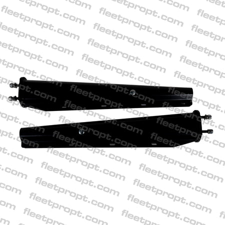 Spring Loaded Mud Flap Hanger - Universal 30" Black Straight Pair 2.5" Spacing - 562.490B F-269 - FleetPro - FLEETPRO PARTS & TIRES
