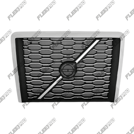 Volvo VNL Radiator Grille Screen - 2018 - 2025 Chrome Front - 84724157 F-3324 - FleetPro - FLEETPRO PARTS & TIRES