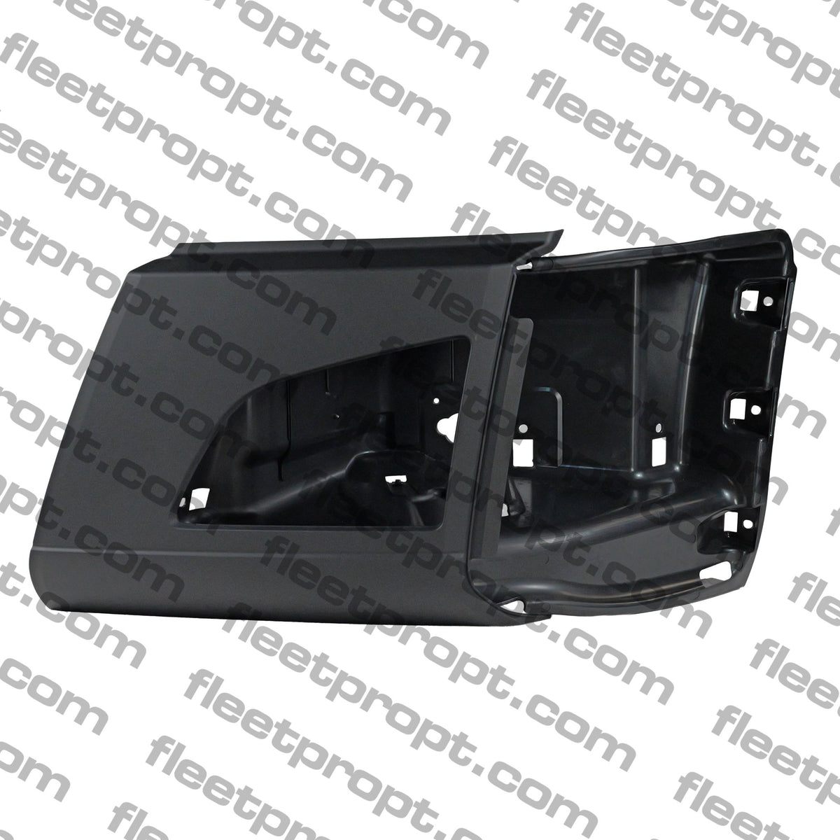 LH Corner Bumper Volvo VNL Black with Fog Light Hole – 2018 - 2025 (Gen 3) OEM Replacement 82750068 F-3424A-L - FleetPro - FLEETPRO PARTS & TIRES