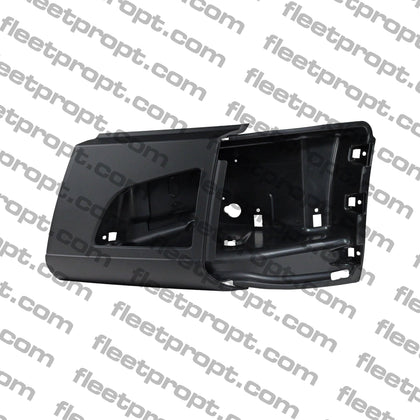 LH Corner Bumper Volvo VNL Black with Fog Light Hole – 2018 - 2025 (Gen 3) OEM Replacement 82750068 F-3424A-L - FleetPro - FLEETPRO PARTS & TIRES