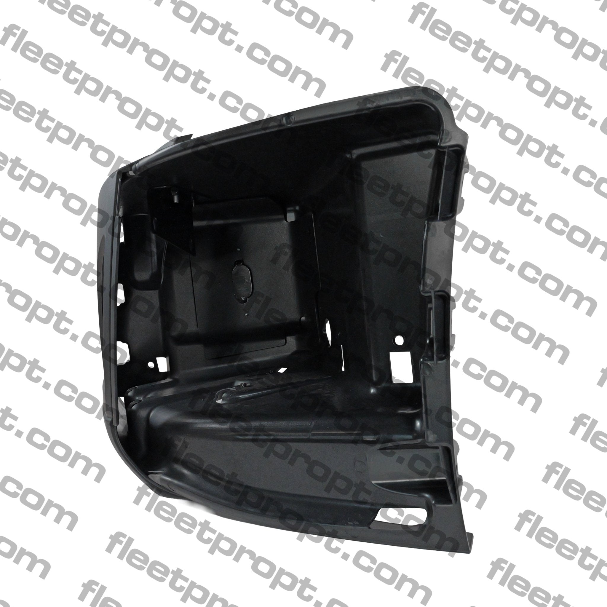 LH Corner Bumper Volvo VNL Black with Fog Light Hole – 2018 - 2025 (Gen 3) OEM Replacement 82750068 F-3424A-L - FleetPro - FLEETPRO PARTS & TIRES