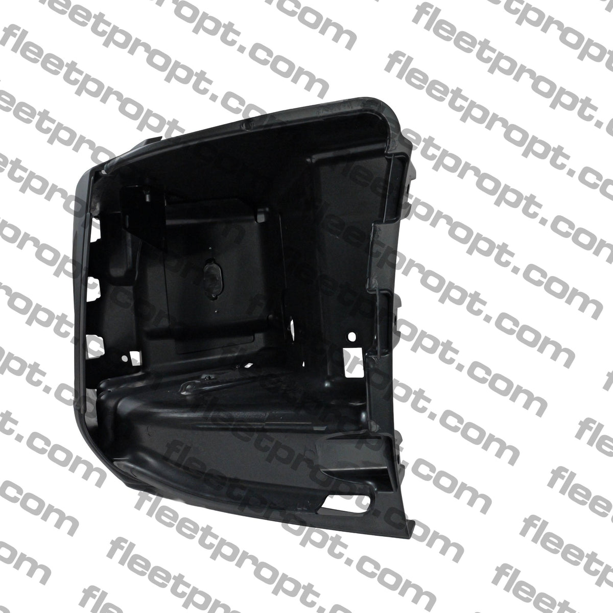 LH Corner Bumper Volvo VNL Black with Fog Light Hole – 2018 - 2025 (Gen 3) OEM Replacement 82750068 F-3424A-L - FleetPro - FLEETPRO PARTS & TIRES