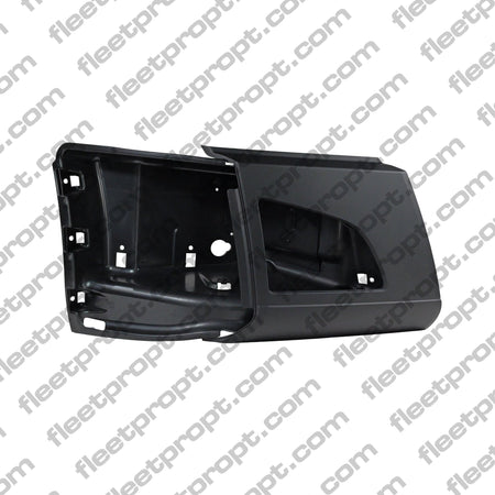 RH Corner Bumper Volvo VNL Black with Fog Light Hole – 2018 - 2025 (Gen 3) OEM Replacement 82750070 F-3424A-R - FleetPro - FLEETPRO PARTS & TIRES