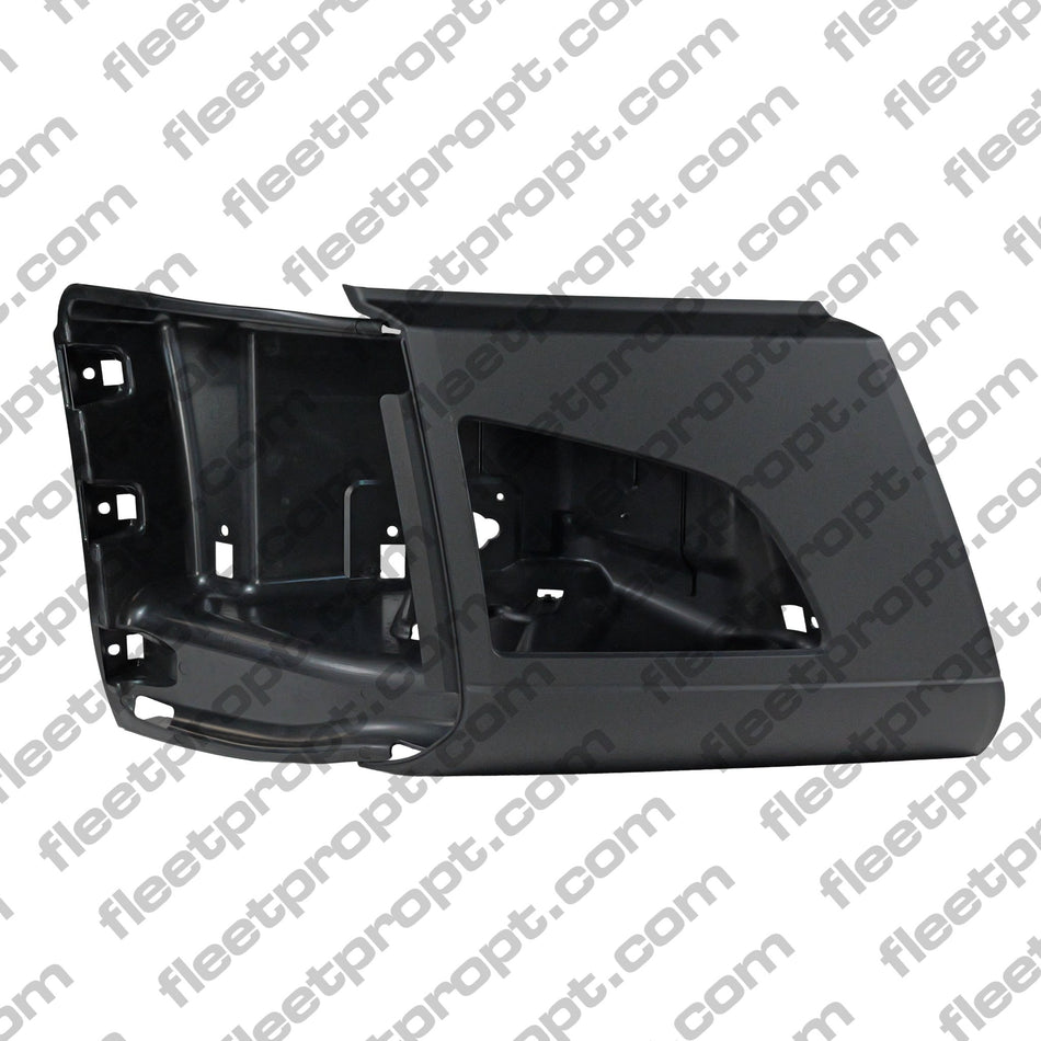 RH Corner Bumper Volvo VNL Black with Fog Light Hole – 2018 - 2025 (Gen 3) OEM Replacement 82750070 F-3424A-R - FleetPro - FLEETPRO PARTS & TIRES
