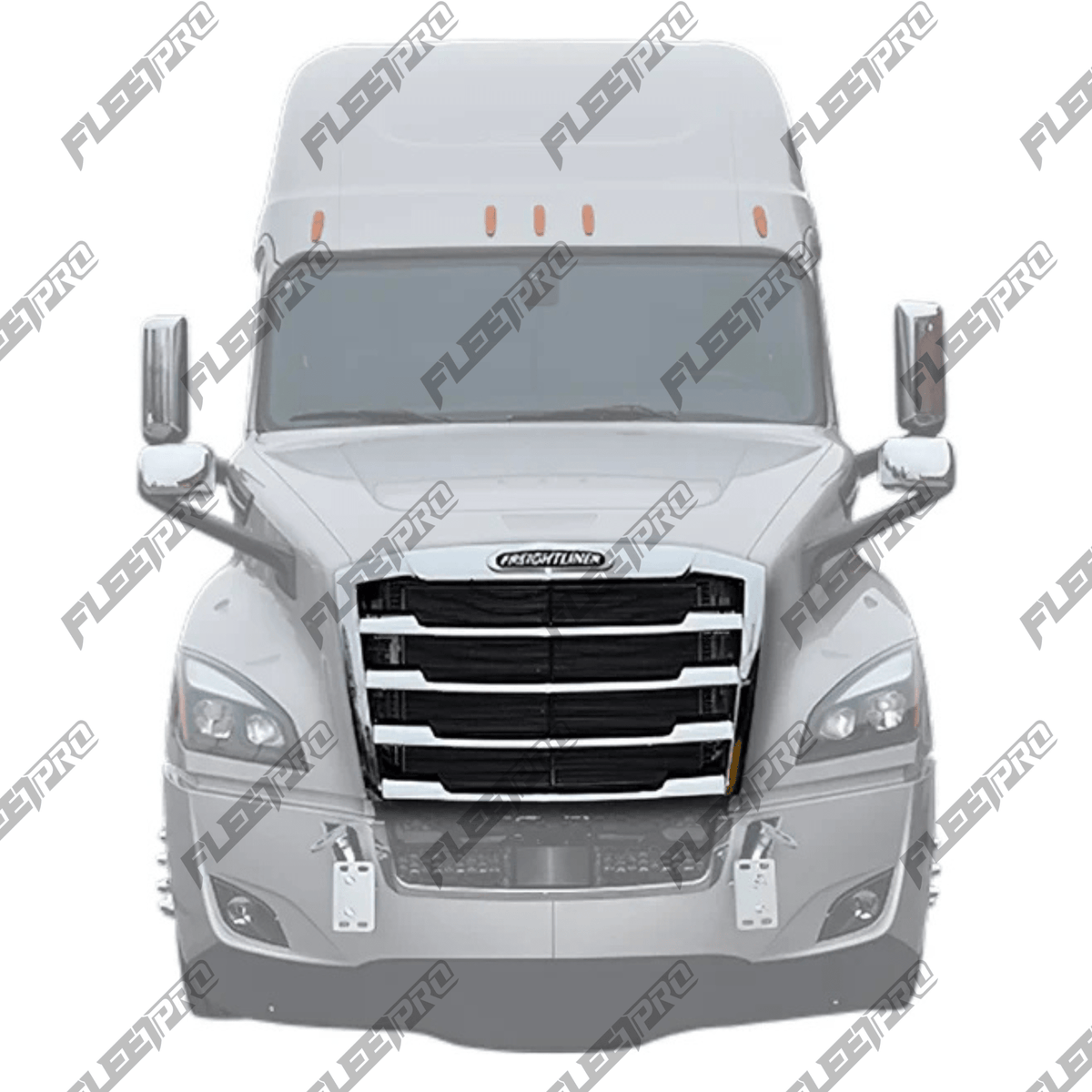 Freightliner Cascadia Chrome Grille with Bug Screen – 2018 - 2025 New Body Style OEM A17 - 20832 - 017 F-34423A - FleetPro - FLEETPRO PARTS & TIRES