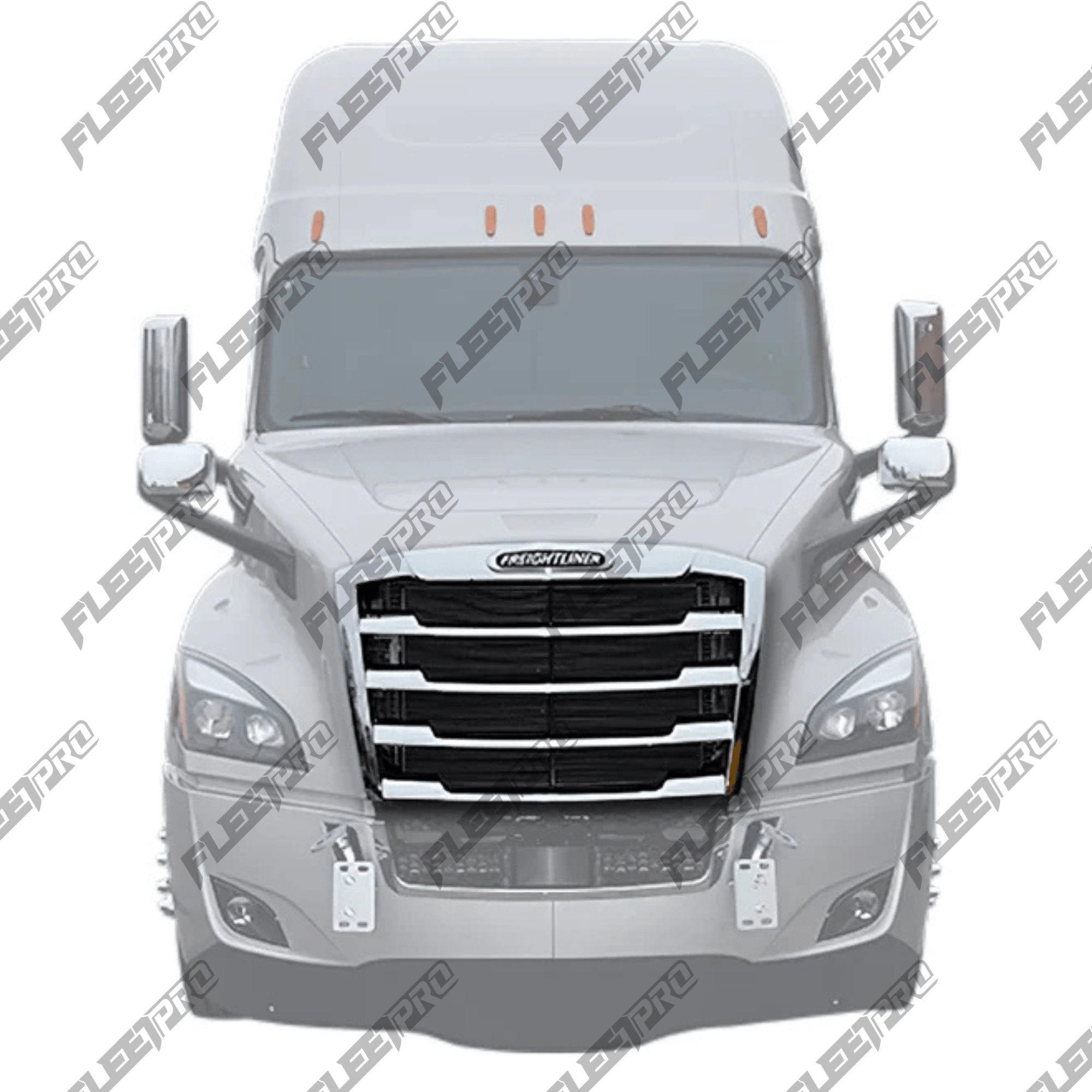 Freightliner Cascadia Chrome Grille with Bug Screen – 2018 - 2025 New Body Style OEM A17 - 20832 - 017 F-34423A - FleetPro - FLEETPRO PARTS & TIRES