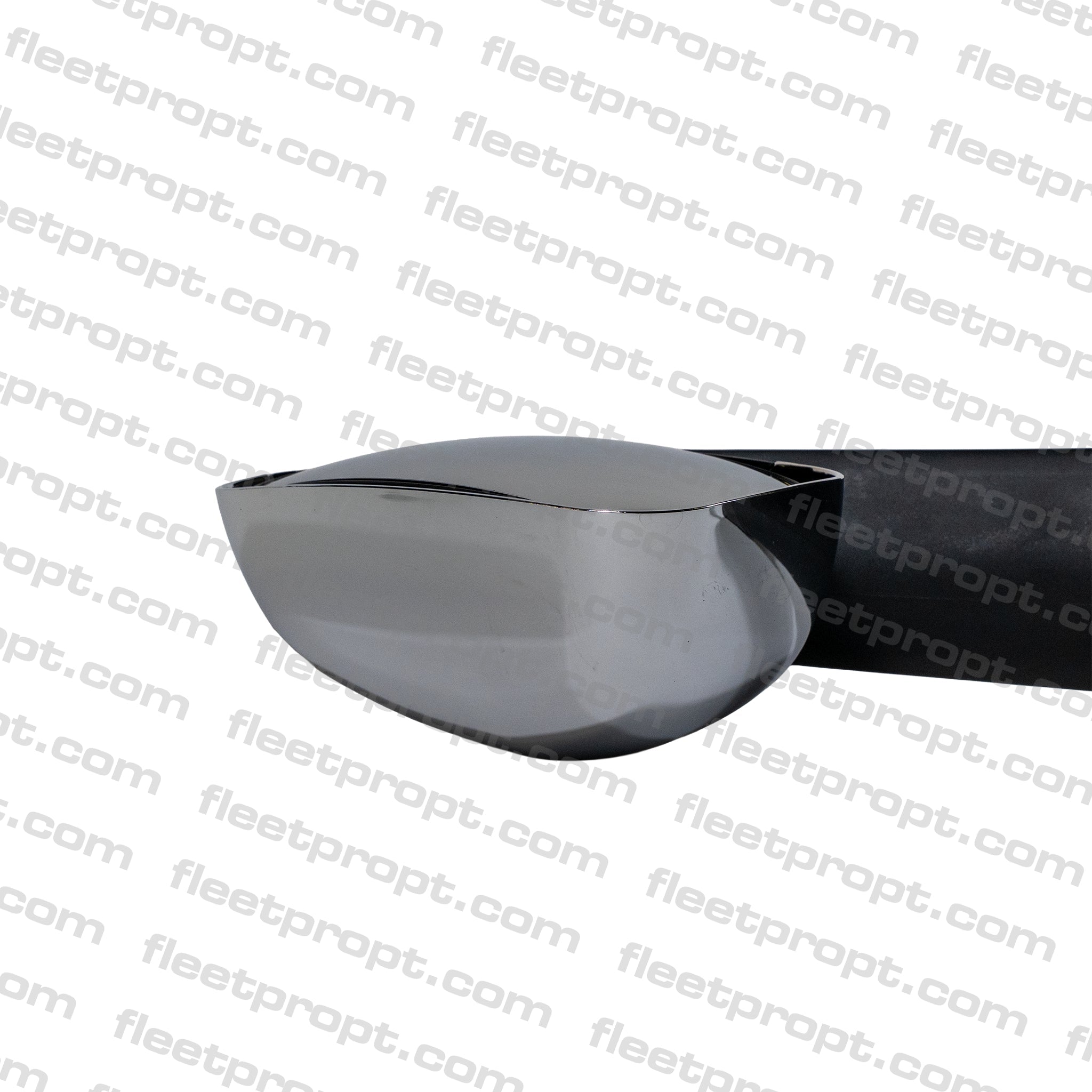 Cascadia Hood Mirror (2018–2026) – Passenger Side Chrome Cover – Heated – Replaces A22 - 77791 - 011 F-360124-RS32 - FleetPro - FLEETPRO PARTS & TIRES