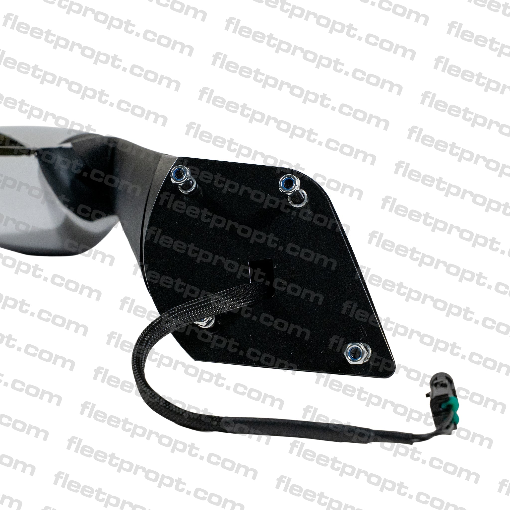 Cascadia Hood Mirror (2018–2026) – Passenger Side Chrome Cover – Heated – Replaces A22 - 77791 - 011 F-360124-RS32 - FleetPro - FLEETPRO PARTS & TIRES