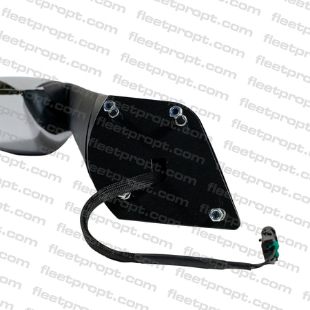 Cascadia Hood Mirror (2018–2026) – Passenger Side Chrome Cover – Heated – Replaces A22 - 77791 - 011 F-360124-RS32 - FleetPro - FLEETPRO PARTS & TIRES
