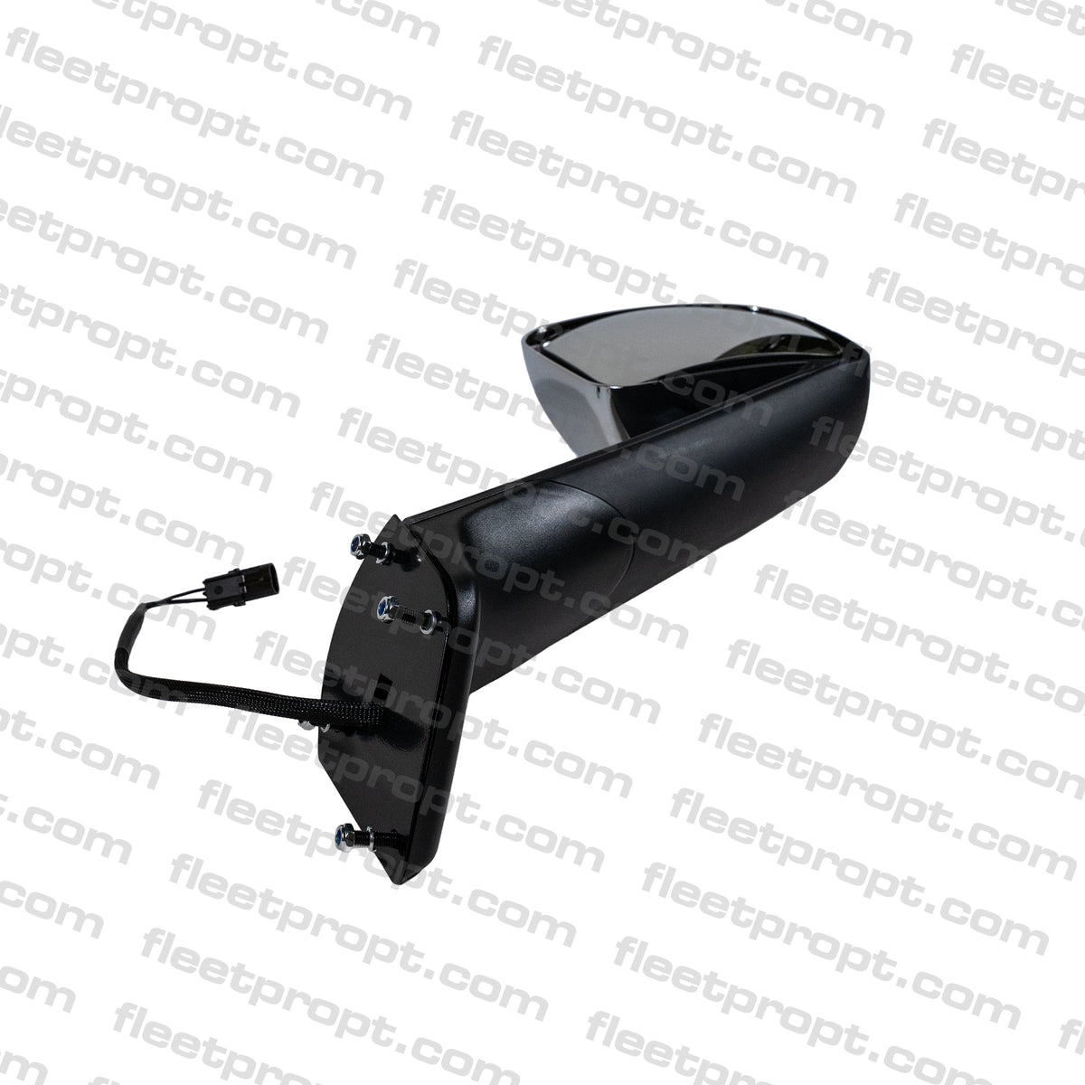 Cascadia Hood Mirror (2018–2026) – Passenger Side Chrome Cover – Heated – Replaces A22 - 77791 - 011 F-360124-RS32 - FleetPro - FLEETPRO PARTS & TIRES