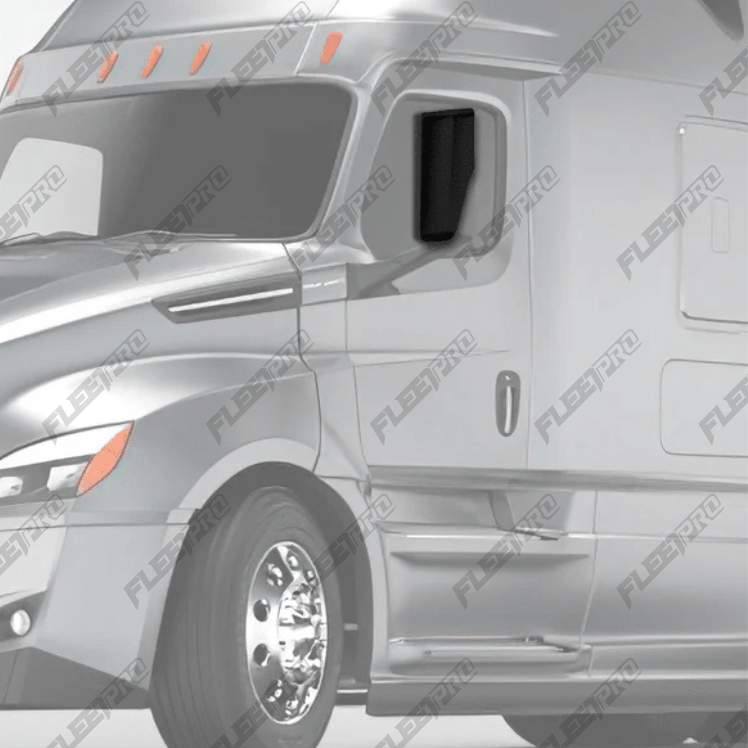 Cascadia Mirror Cover (2018–2026) – Driver Side Black – Replaces 22 - 78606 - 500 F-36123-LS32 - FleetPro - FLEETPRO PARTS & TIRES