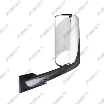 Cascadia Door Mirror (2018–2026) – Driver Side Chrome Cover – Heated & Power Adjustable – Replaces A22 - 78606 - 006 F-3623-LS22 - FleetPro - FLEETPRO PARTS & TIRES