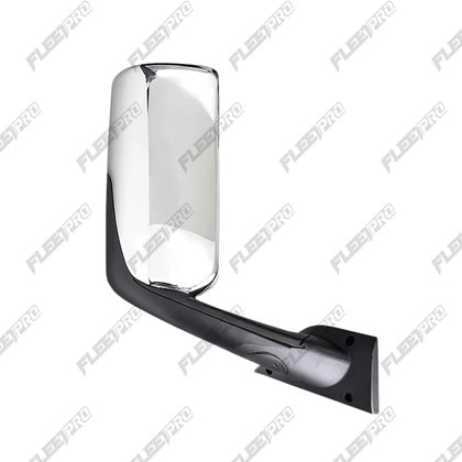 Cascadia Door Mirror (2018–2026) – Passenger Side Chrome Cover – Heated & Power Adjustable – Replaces A22 - 78606 - 007 F-3623-RS22 - FleetPro - FLEETPRO PARTS & TIRES