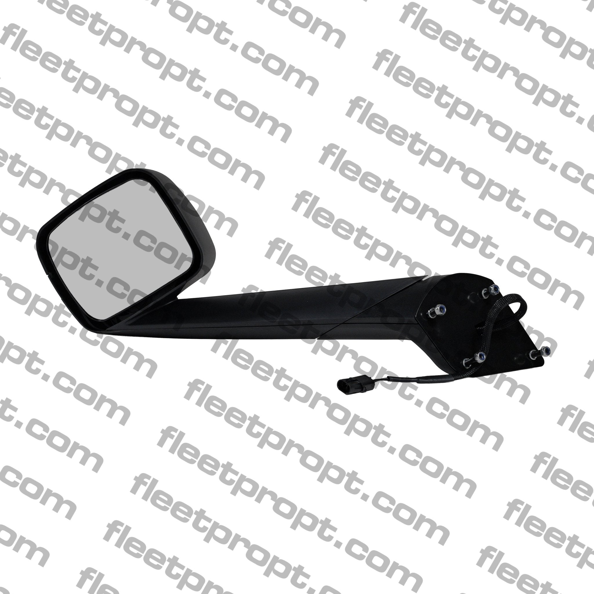 Freightliner New Cascadia Hood Mirror (2018 - 2026) - Black Cover - Heated LH - Replaces A22 - 77791 - 008 F-3624-LS32 - FleetPro - FLEETPRO PARTS & TIRES