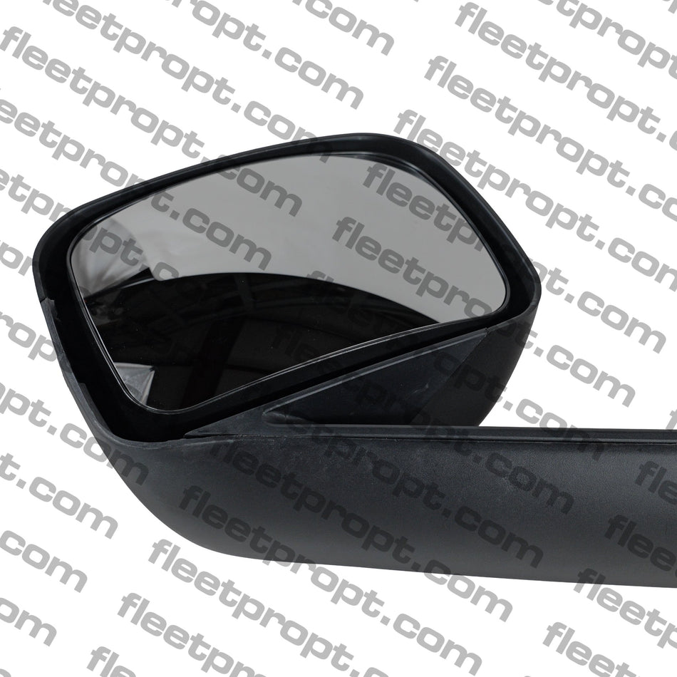 Freightliner New Cascadia Hood Mirror (2018 - 2026) - Black Cover - Heated LH - Replaces A22 - 77791 - 008 F-3624-LS32 - FleetPro - FLEETPRO PARTS & TIRES