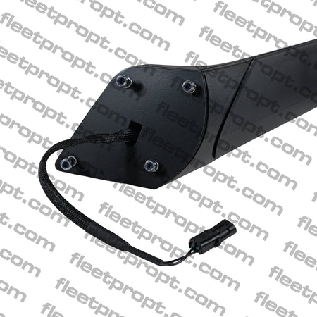 Freightliner New Cascadia Hood Mirror (2018 - 2026) - Black Cover - Heated LH - Replaces A22 - 77791 - 008 F-3624-LS32 - FleetPro - FLEETPRO PARTS & TIRES