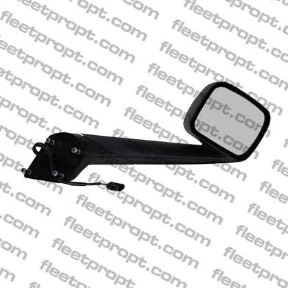 Freightliner New Cascadia Hood Mirror (2018 - 2026) - Black Cover - Heated RH - Replaces A22 - 77791 - 009 F-3624-RS32 - FleetPro - FLEETPRO PARTS & TIRES