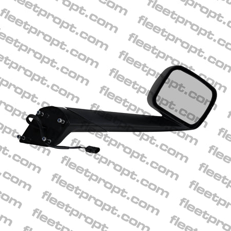 Freightliner New Cascadia Hood Mirror (2018 - 2026) - Black Cover - Heated RH - Replaces A22 - 77791 - 009 F-3624-RS32 - FleetPro - FLEETPRO PARTS & TIRES