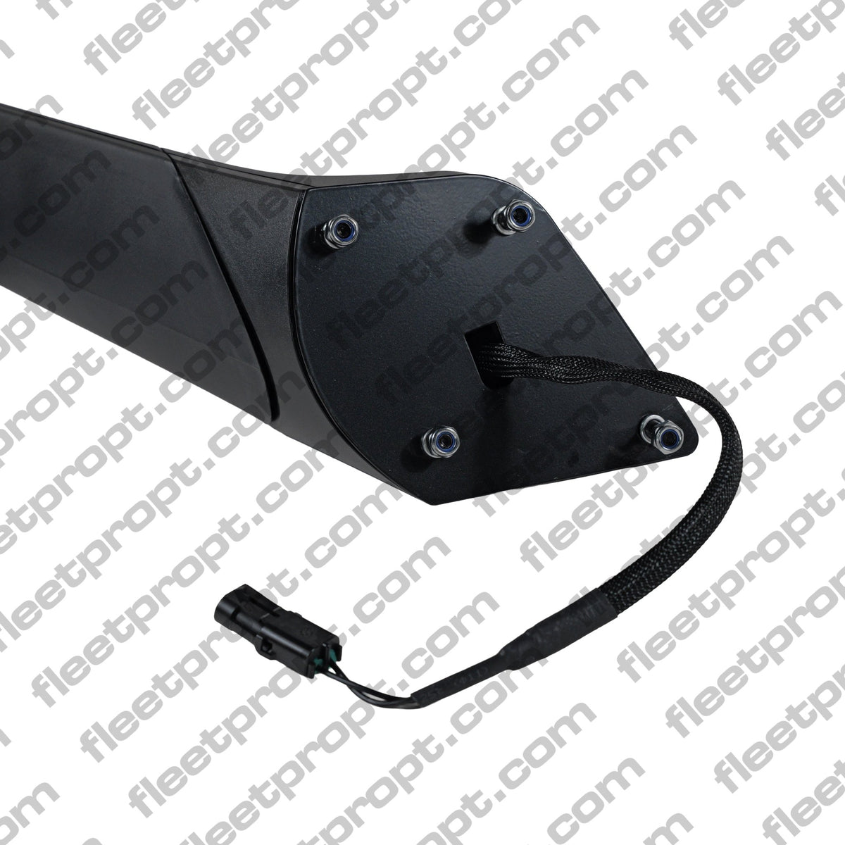 Freightliner New Cascadia Hood Mirror (2018 - 2026) - Black Cover - Heated RH - Replaces A22 - 77791 - 009 F-3624-RS32 - FleetPro - FLEETPRO PARTS & TIRES