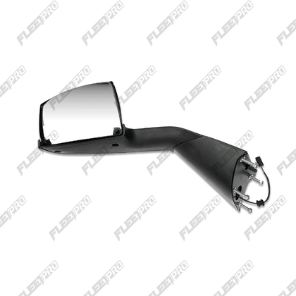 LH Hood Mirror Volvo VNL Black with Heat – 2018 - 2025 (Gen 3) Driver Side OEM Replacement 84723677 F-3823B-LS32 - FleetPro - FLEETPRO PARTS & TIRES