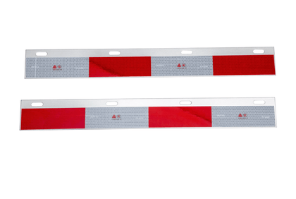 Mud Flap Hanger Plate 24" Aluminum with 3M Reflective Tape – Complete Kit F-47-RT25 - FleetPro - FLEETPRO PARTS & TIRES