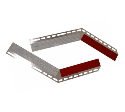Mud Flap Top Plates Aluminum Angled with DOT - C2 Reflective Tape – Pair F-47-RT35 - FleetPro - FLEETPRO PARTS & TIRES