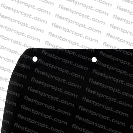 Semi Truck Black Poly Quarter Fender Kit (Set of 2) – 24" x 24" – Universal OEM Replacement F-964 - FleetPro - FLEETPRO PARTS & TIRES