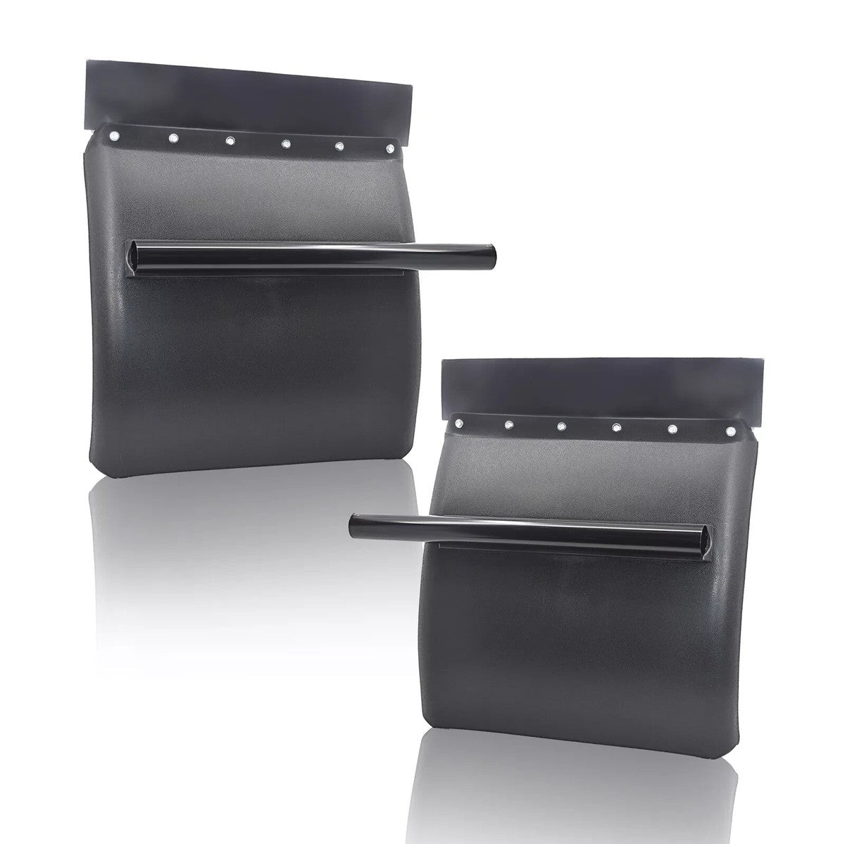 Semi Truck Black Poly Quarter Fender Kit (Set of 2) – 24" x 24" – Universal OEM Replacement F-964 - FleetPro - FLEETPRO PARTS & TIRES