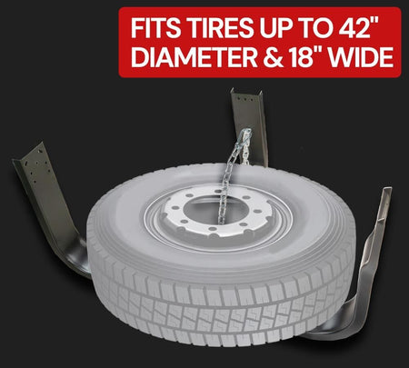 Trailer Spare Tire Mount – Nash Style Underbody Carrier – Fits Up to 42" Tires F01011BS199 - FleetPro - FLEETPRO PARTS & TIRES