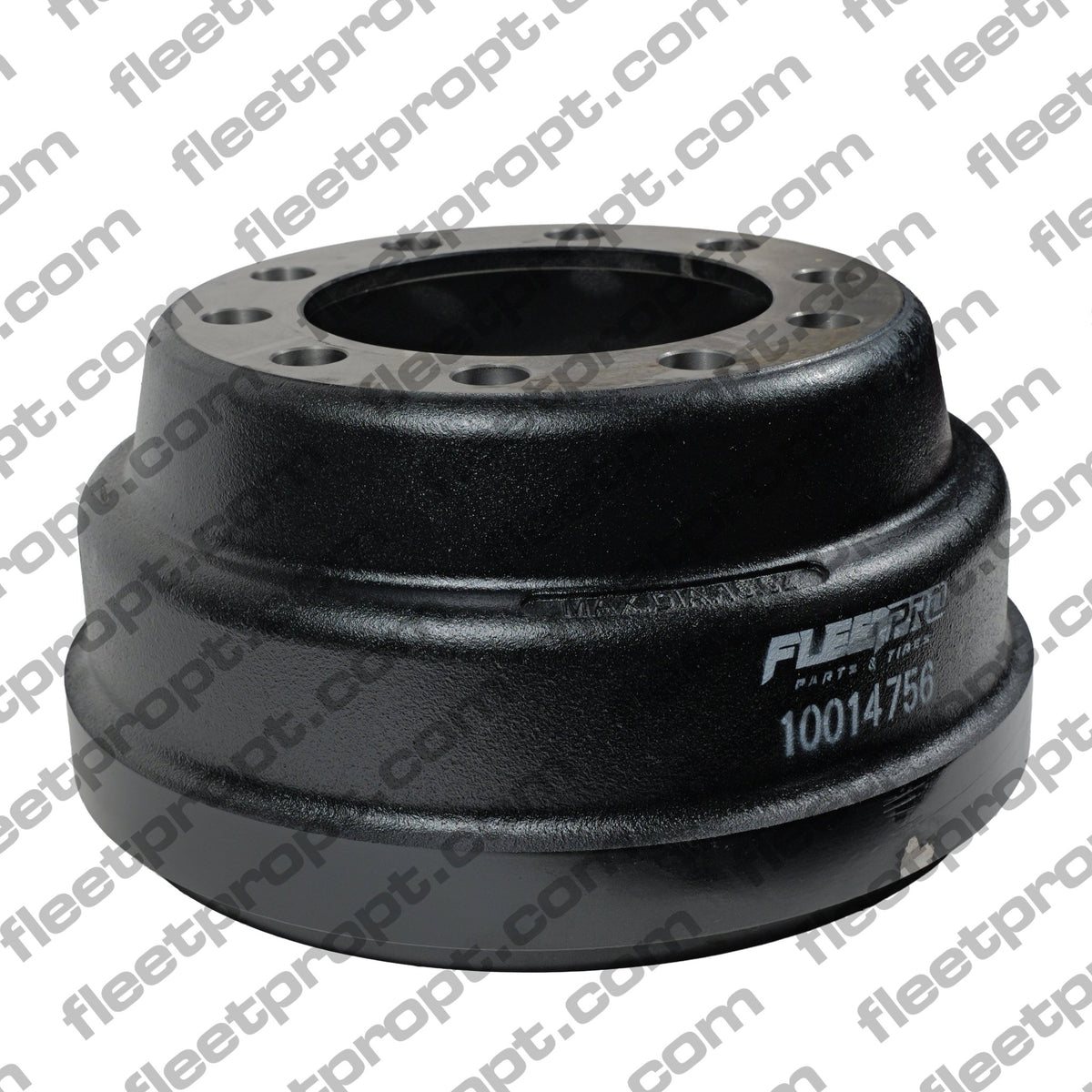 FleetPro 16.5 x 7 Brake Drum – 10 - Hole Outboard Mount – Replaces Gunite 3758X F10014756 - FleetPro - FLEETPRO PARTS & TIRES