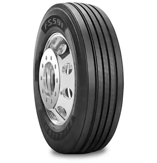 Firestone FS591 Steer Tire – 295/75R22.5 16-Ply – Fuel Efficient & SmartWay