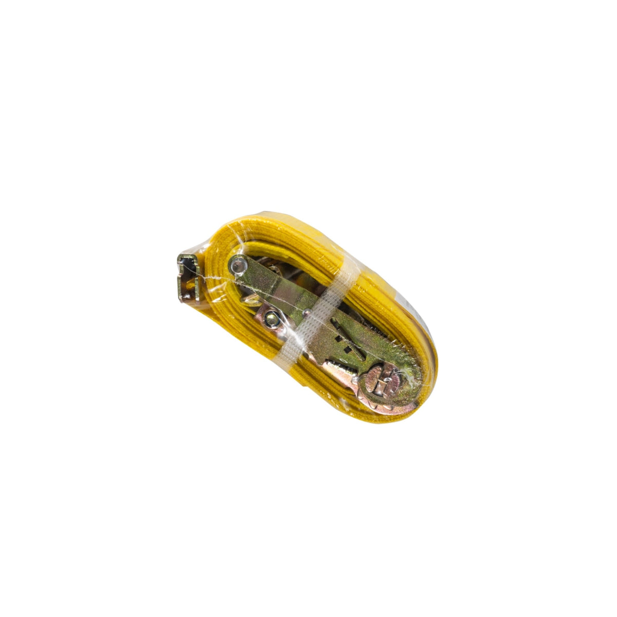E - Track Ratchet Strap (2" x 12') with Spring Fittings – Yellow Heavy - Duty Cargo Tie - Down – 1,467 lb WLL FL002 - FleetPro - FLEETPRO PARTS & TIRES