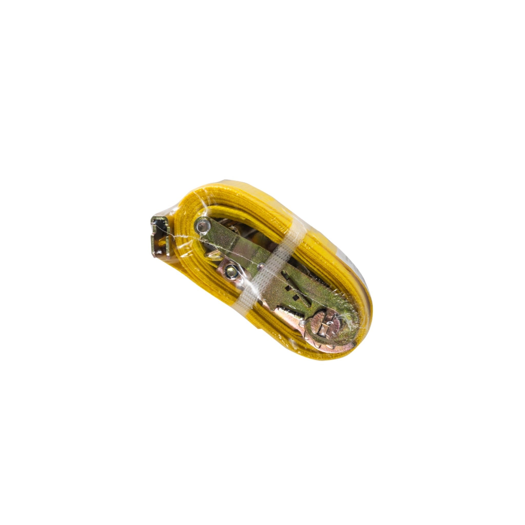E - Track Ratchet Strap (2" x 12') with Spring Fittings – Yellow Heavy - Duty Cargo Tie - Down – 1,467 lb WLL FL002 - FleetPro - FLEETPRO PARTS & TIRES