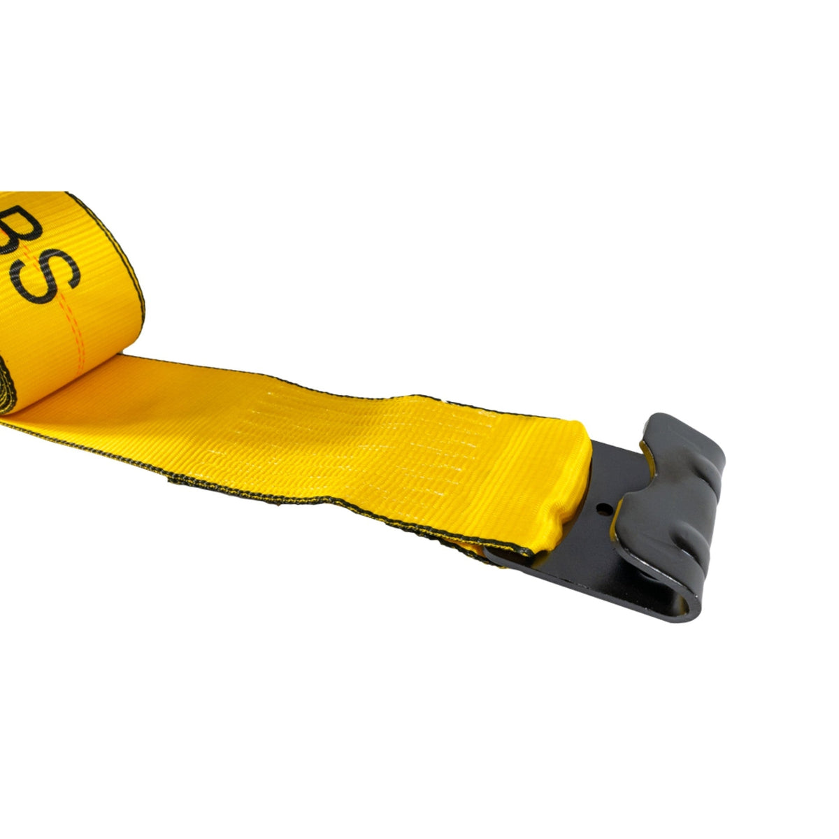Winch Strap (4" x 40') with Flat Hook – Heavy - Duty Yellow Cargo Tie - Down – 5,400 lb WLL FL006 - FleetPro - FLEETPRO PARTS & TIRES