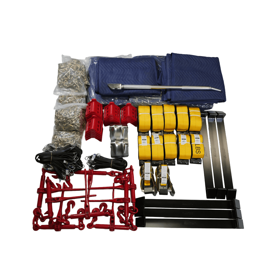 Flatbed Step Deck Economy Set – Essential Cargo Securement & Tarping Kit Flatbed-Economy - FleetPro - FLEETPRO PARTS & TIRES