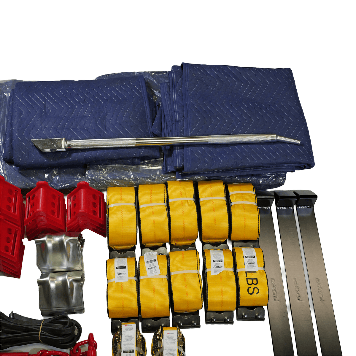 Flatbed Step Deck Economy Set – Essential Cargo Securement & Tarping Kit Flatbed-Economy - FleetPro - FLEETPRO PARTS & TIRES