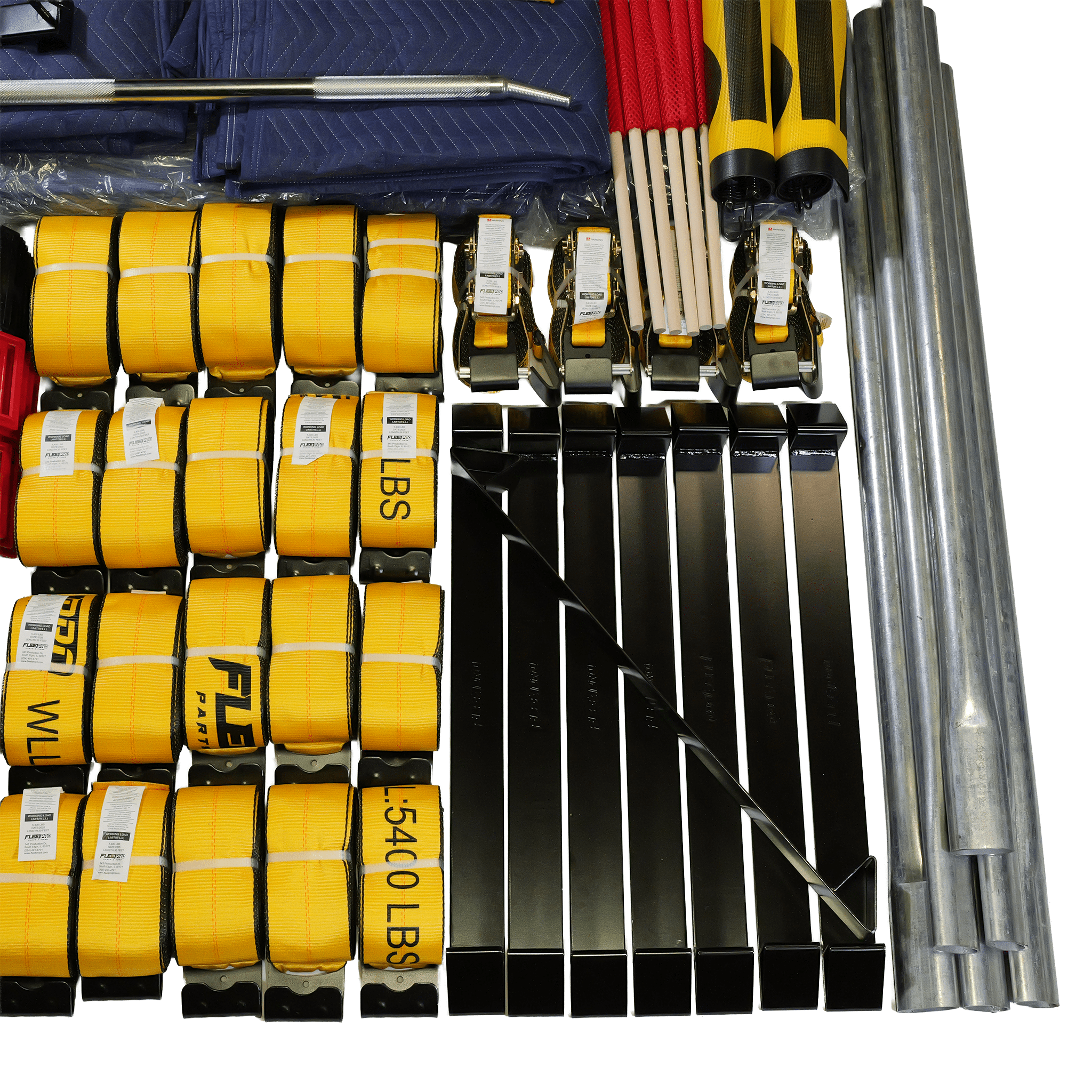 Flatbed Premium Set – Ultimate Cargo Securement & Tarping Kit Flatbed-Premium - FleetPro - FLEETPRO PARTS & TIRES