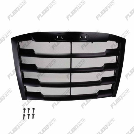 2018 - 2025 Freightliner Cascadia Black Grille (Premium) with Steel Bug Screen - Replaces A17 - 20832 - 014 FP-128-0023 - FleetPro - FLEETPRO PARTS & TIRES