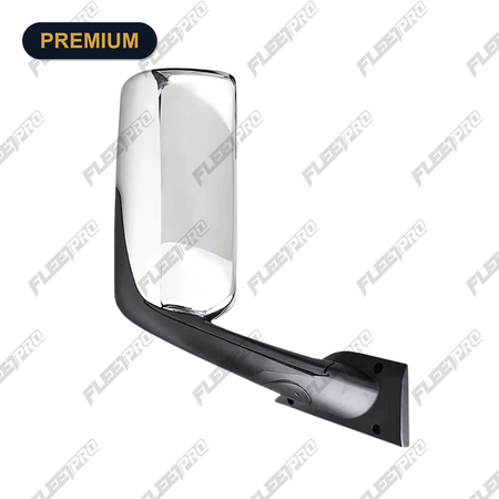 Door Mirror Assembly RH Chrome - Heated Power - Freightliner Cascadia 2018-2025 - A22-73907-007 FP-128-0321 FP-128-0321 - FleetPro - FLEETPRO PARTS & TIRES