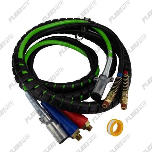 15FT Truck Air Line Kit (3 - in - 1 ABS & Air Hose) - Replaces 30 - 2151 & 169127 FP-14-1098 - FleetPro - FLEETPRO PARTS & TIRES