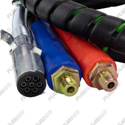 15FT Truck Air Line Kit (3 - in - 1 ABS & Air Hose) - Replaces 30 - 2151 & 169127 FP-14-1098 - FleetPro - FLEETPRO PARTS & TIRES