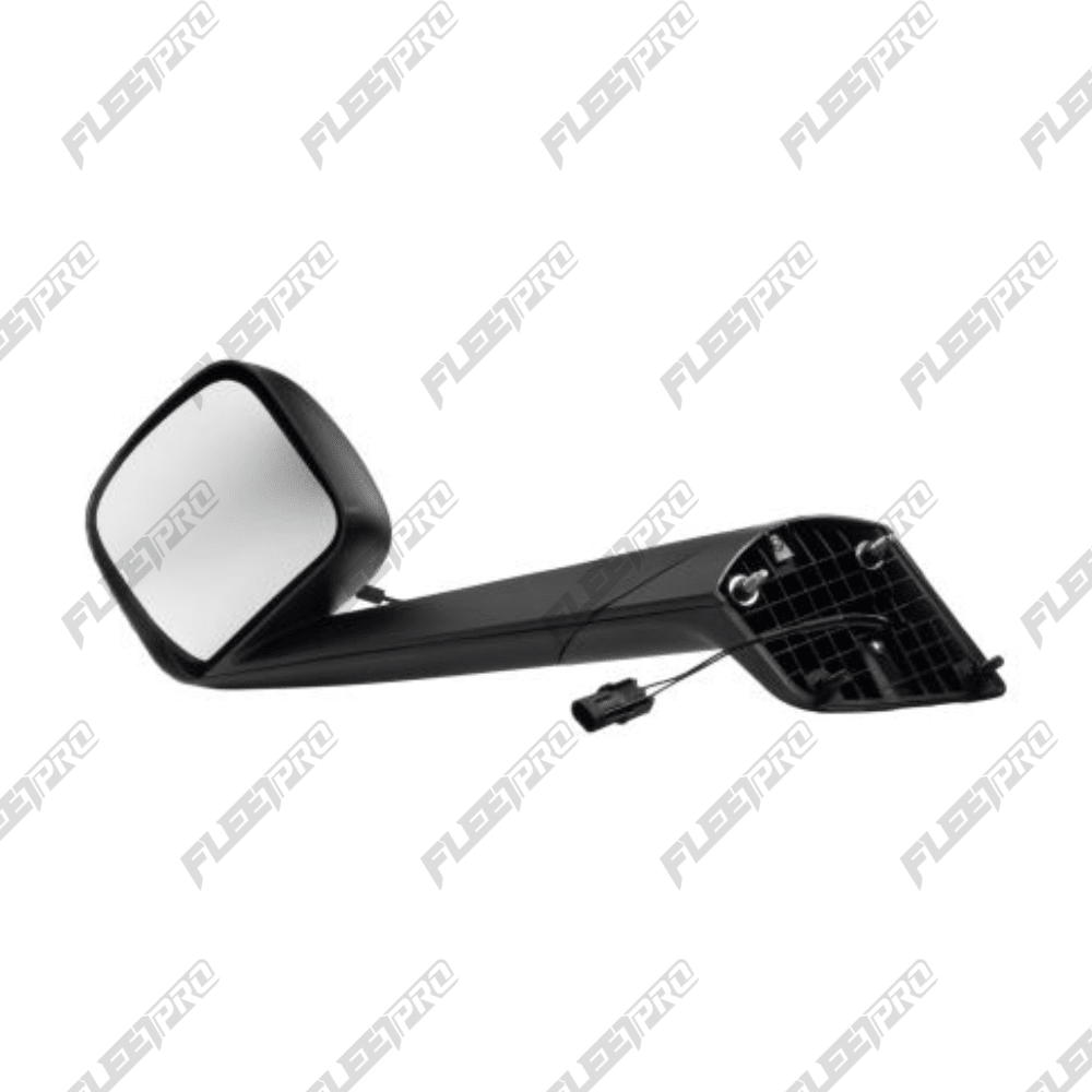 Cascadia Black Left Hood Mirror - Premium Driver Side (2018 - 2026) - Replaces A22 - 73566 - 000 FP-18-8142 - FleetPro - FLEETPRO PARTS & TIRES