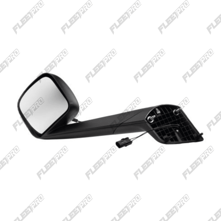 Cascadia Black Left Hood Mirror - Premium Driver Side (2018 - 2026) - Replaces A22 - 73566 - 000 FP-18-8142 - FleetPro - FLEETPRO PARTS & TIRES
