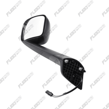 Cascadia Black Left Hood Mirror - Premium Driver Side (2018 - 2026) - Replaces A22 - 73566 - 000 FP-18-8142 - FleetPro - FLEETPRO PARTS & TIRES